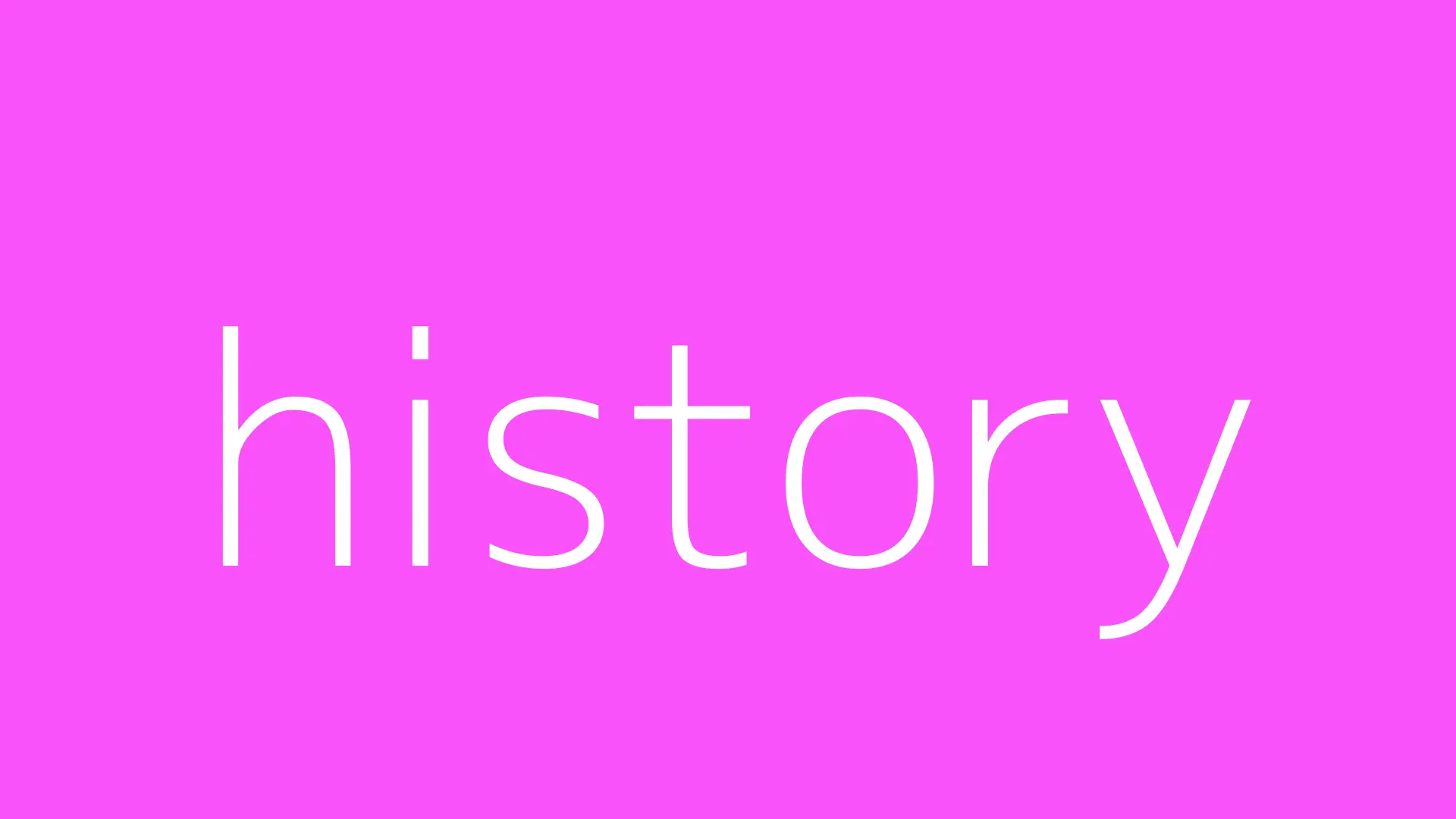 Our History